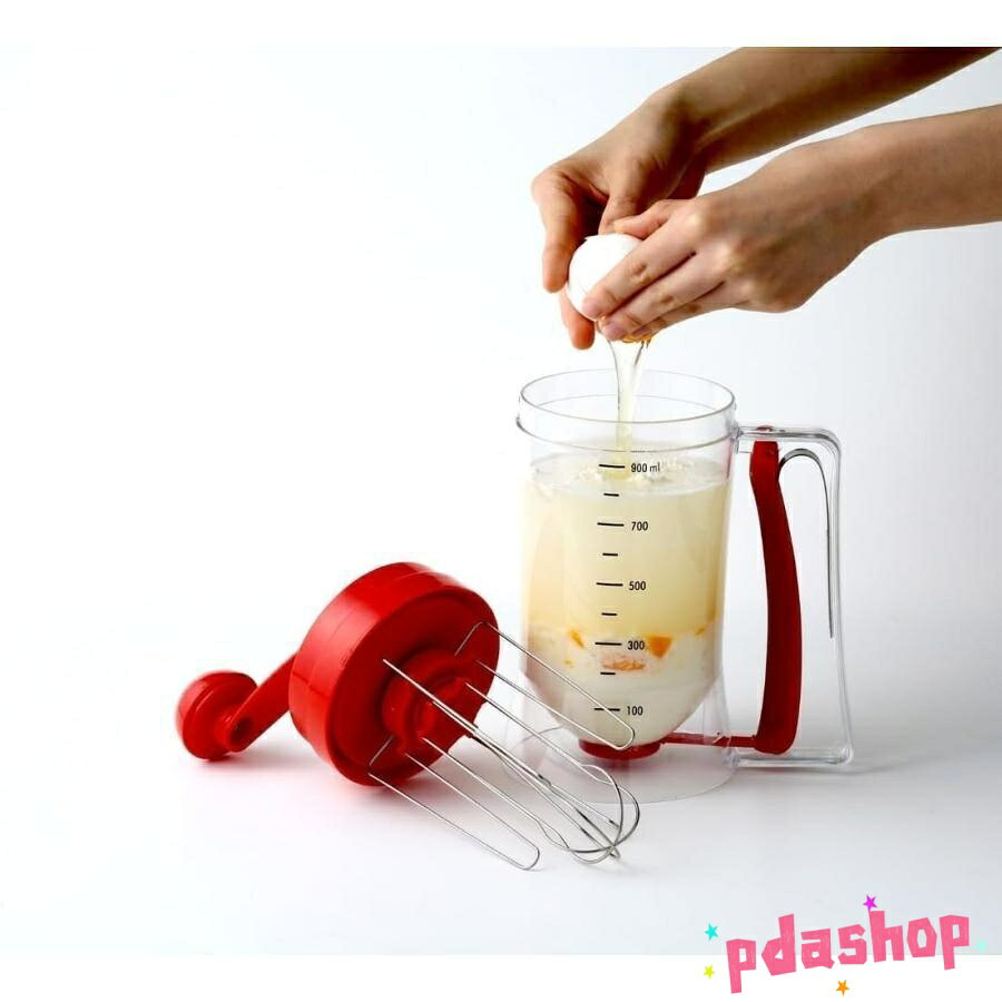 PDA shopの【全品5%ポイント】つぎ器 たこ焼き 粉つぎ名人 かき混ぜ器 レバーを引くだけで注げる たこ焼き作り パンケーキ作り 簡単調理 1個入 人気 おすすめ｜アングル3