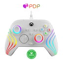 X box 【国内正規品】Afterglow Wave LED ワイヤードコントローラー アフターグロー ウェイブ 有線 ゲーミングコントローラー PDP Xbox Series X|S【Xboxオフィシャルライセンス商品】