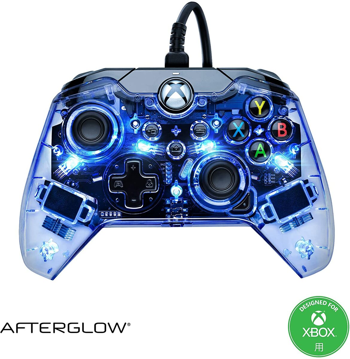 X box 【国内正規品】アフターグロー 有線 ワイヤード コントローラー Afterglow Wired Controller for Xbox＆PC Microsoftオフィシャルライセンス取得