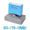 【50mm×75mm】 ピーイースタンプ Peスタンプ 単色 大判 大型 特大 大きい