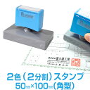【50mm×100mm】 ピーイースタンプ Peスタンプ 2色 多色 色分け カラフル 大判 大型 大きい 特大