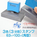 【63mm×100mm】 ピーイースタンプ Peスタンプ 3色 多色 色分け カラフル 大判 大型 大きい 特大