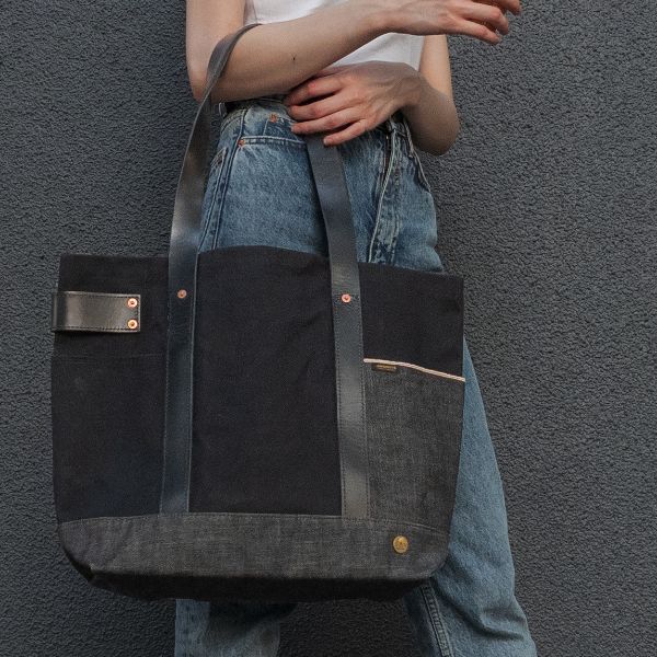 Rakuten - Hill's Side House×J.W.Davis 防水帆布トートバッグ キャンバス レディース ユニセックス パラフィン加工 大容量 A4 PC ●