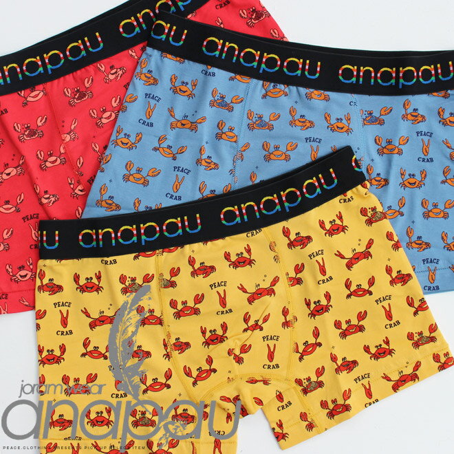 【送料無料】【anapau】アナパウ ピースクラブ パンツ プリント ボクサーパンツ ブリーフ カラフルなカ..