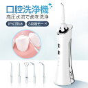 【1年保証】口腔洗浄器 ジェットウォッシャー ウォーターフロス 150mlタンク 大容量 5本ノズル交換 3段階調整可能 洗浄力高い 安全性確保 繰り返し利用 旅行用 家庭用 USB充電式 充電ケーブル付き IPX7防水 口腔洗浄機器 ホワイト