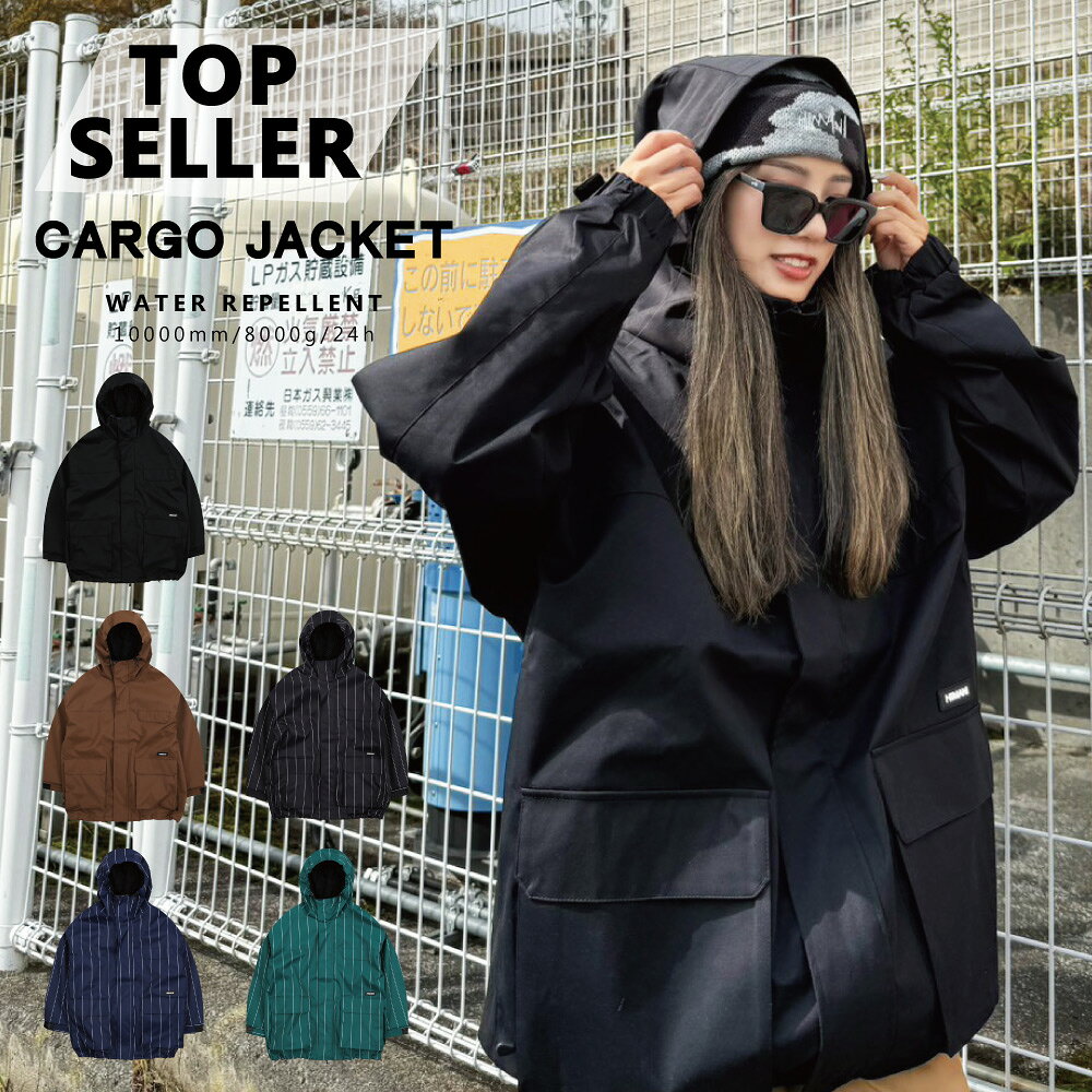 スノーボードウェア メンズ レディース オーバーサイズ カーゴジャケット ボードウェア スノボウェア ..