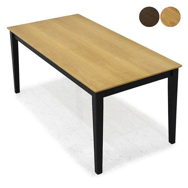 ダイニングテーブル テーブル 幅165cm シンプル 北欧 モダン ナチュラル ブラウン 選べる2色 木製 オーク材 165×80 送料無料