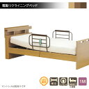 電動リクライニングベッド 介護ベッド シングルベッド 1モーター ベッドフレーム サイドガード付き リモコン 手すり 柵 安全ネット ベッド ベット フレームのみ 木製 和風 和室 洋風 洋室 北欧 モダン 敬老の日 介護 療養 医療 介護用品 寝具 介護家具 新生活 非課税