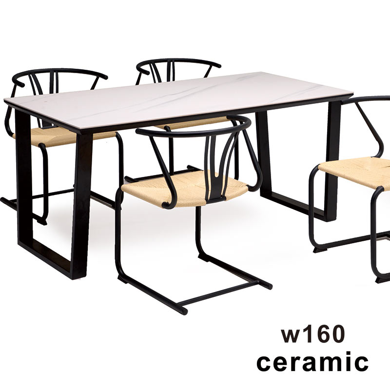 大理石風ダイニングテーブルセット4...