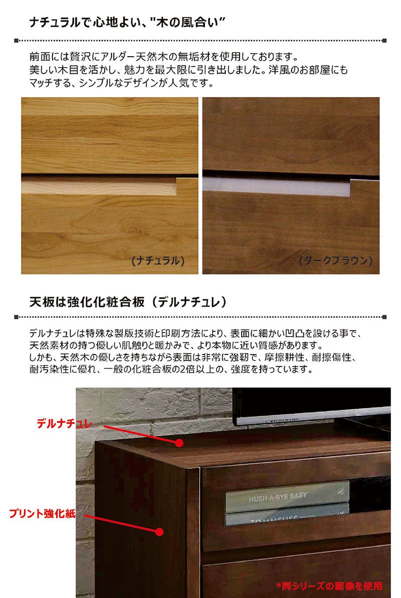 北欧 テレビ台 ミドルタイプ 完成品 60cm...の紹介画像2