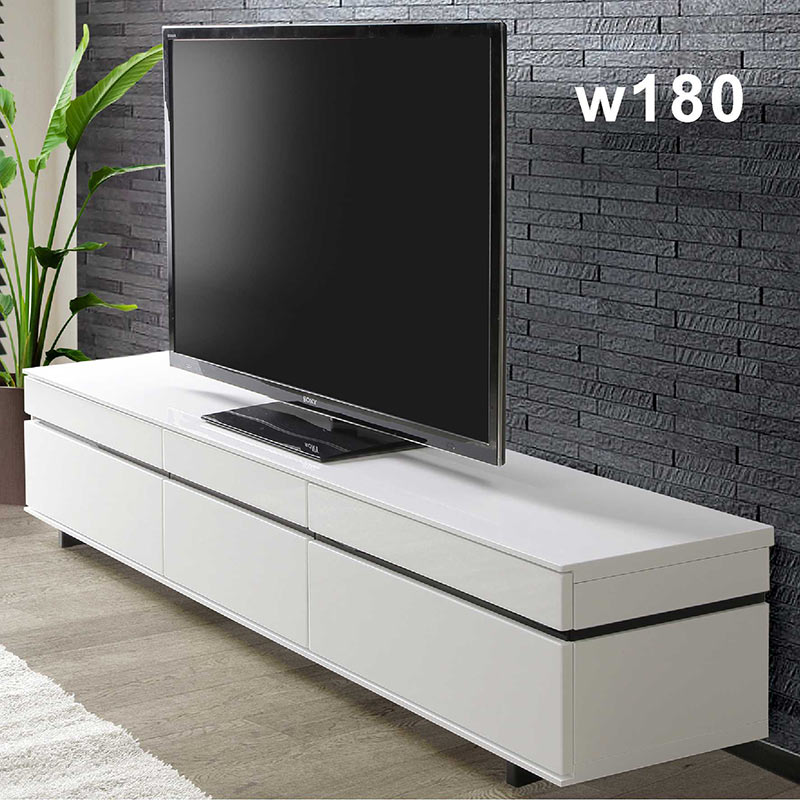 【お値下げ‼︎美品‼︎】鏡面仕上げ　ホワイト　テレビ台　日本製 楽天市場】ホワイト 鏡面（横幅（cm）180 ～ 189.9）（テレビ台