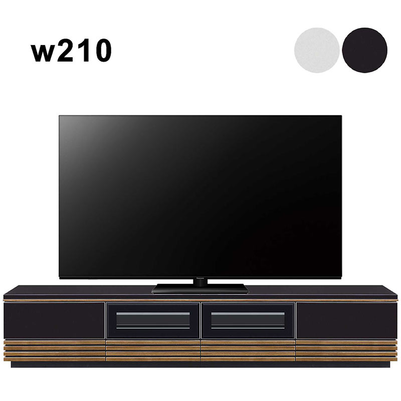 乐天商城 - 北欧 テレビ台 ローボード テレビボード 210cm おしゃれ 収納 引き出し 完成品 モダン リビング ダイニング 引き出し 和モダン 和風 北欧スタイル 木製 ウォールナット ホワイトオーク 新生活