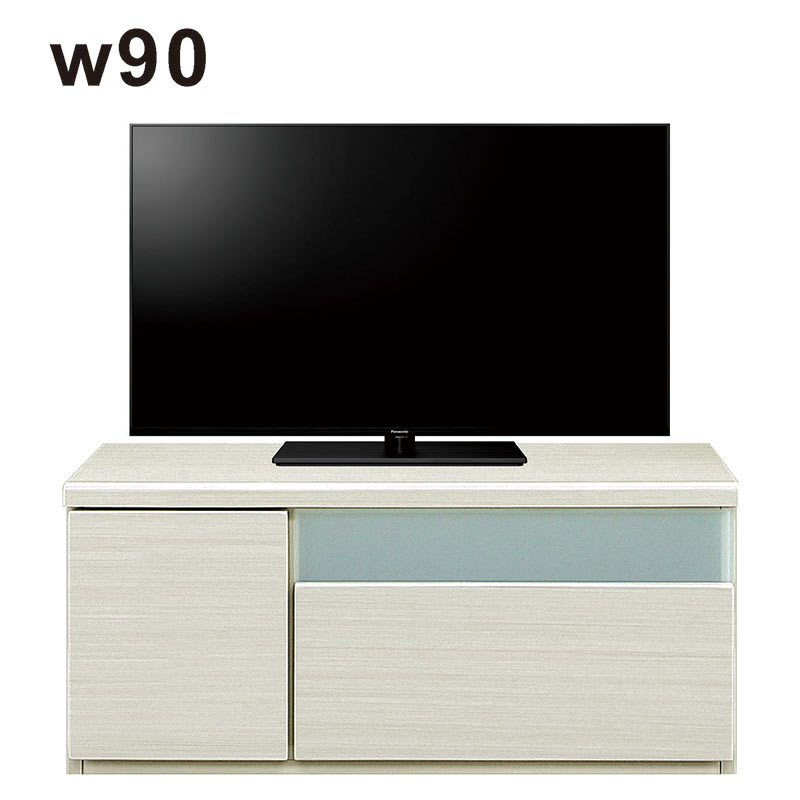 楽天市場】テレビボード 90cm ホワイト 鏡面仕上げの通販