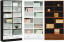 シェルフラック 日本製 本棚 書棚 幅90cm 完成品 シンプル フリーボード ハイタイプ 高さ177cm 奥行き40cm 壁面収納 オープンタイプ ホワイト ...