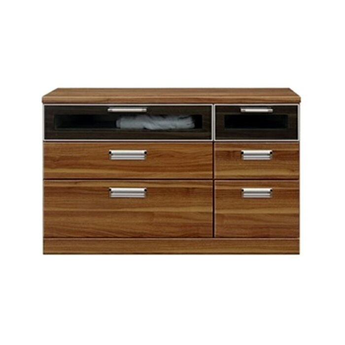 タンス チェスト ローチェスト 幅120cm 3段 引き出し レール付 ブラウン 奥行42cm 高さ75cm 北欧 モダン 収納 収納家具 リビング用 おしゃれ モダン 木製 完成品 送料無料