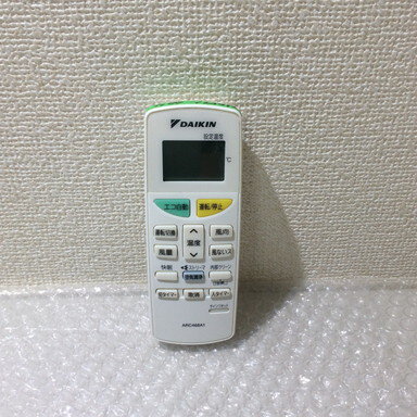 【中古】 エアコン リモコン DAIKIN ARC468A1 一部ボタン凹み