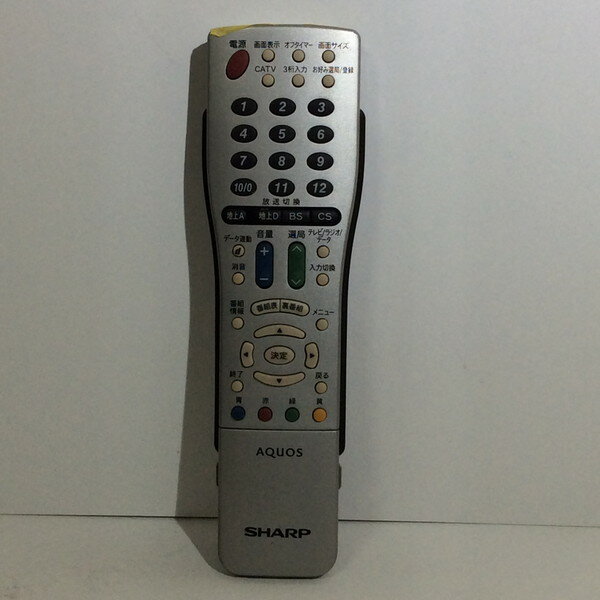 【中古】 テレビ リモコン シャープ GA550WJSA