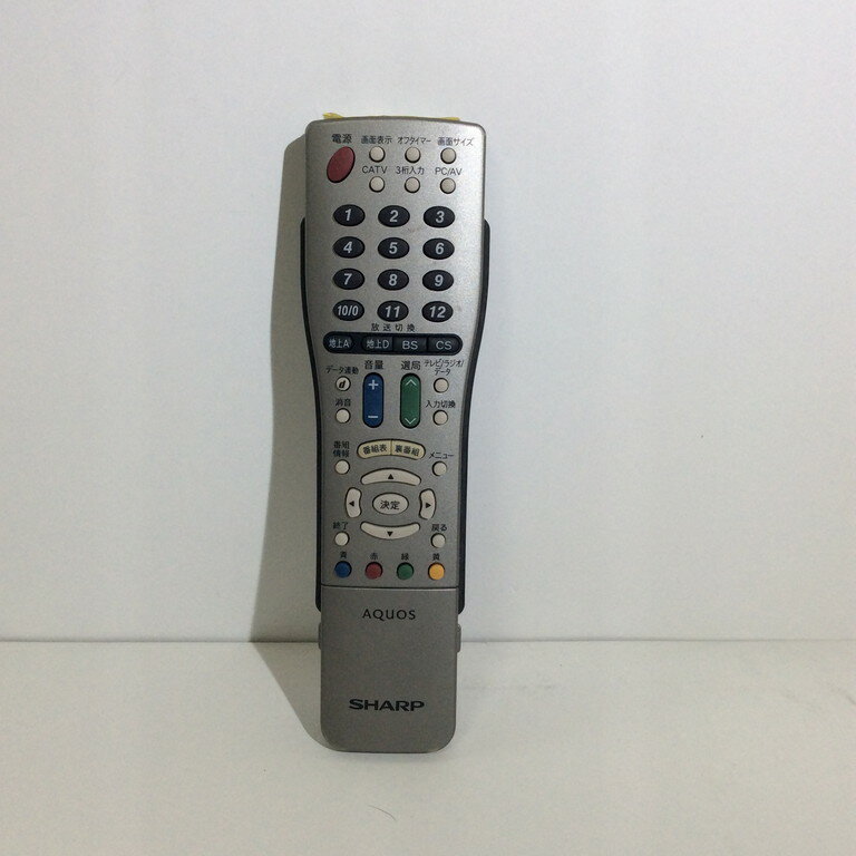 【中古】テレビ リモコン シャープ SHARP GA510WJSA