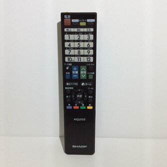 【中古】テレビ リモコン SHARP　シャープ AQUOS アクオス GB069WJSA