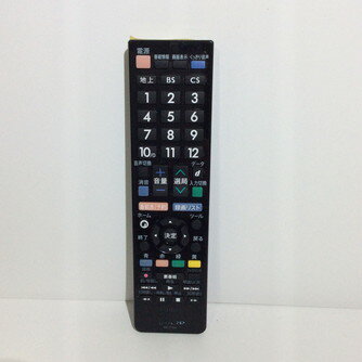 【中古】テレビ リモコン SHARP　シャープ AQUOS アクオス GB177SA