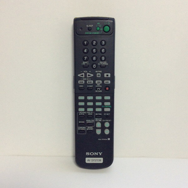 【中古】オーディオ リモコン SONY　AVSYSTEM　ソニー RM-PP404