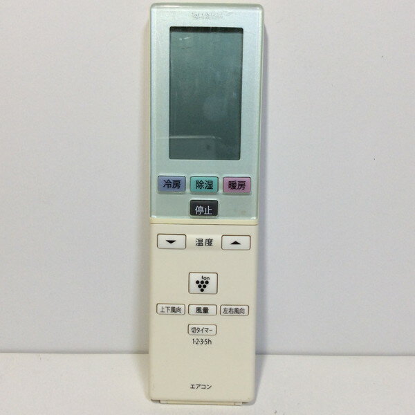 【中古】エアコン リモコン SHARP　シャープ A800JB