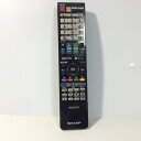 【中古】テレビ リモコン SHARP シャープ AQUOS アクオス GB140WJSA
