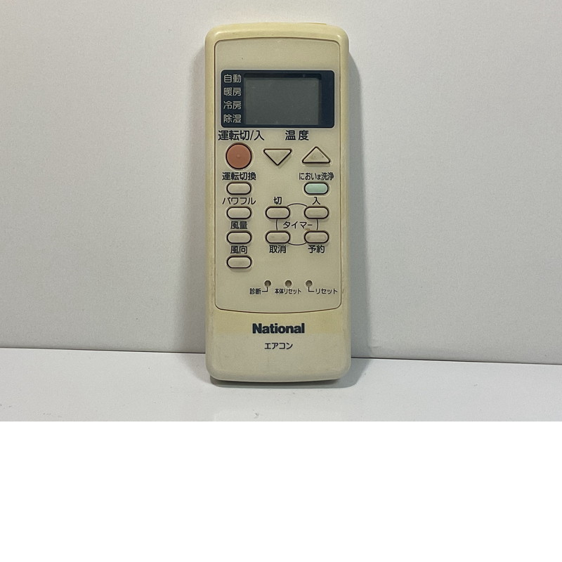 【中古】エアコン リモコン National　ナショナル A75C2412