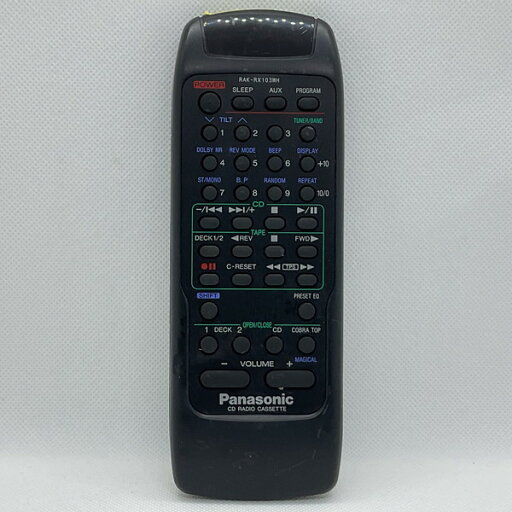 【中古】CD RADIO カセットオーディオ リモコン Panasonic パナソニック RAK-RX103WH 【中古】CD RADIO カセットオーディオ リモコン Panasonic パナソニック RAK-RX103WH
