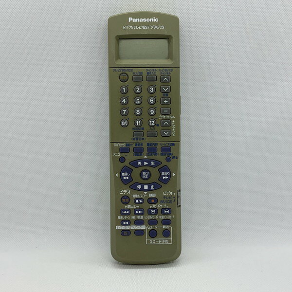 【中古】ビデオ リモコン Panasonic パナソニック EUR7901KMO EUR7901KM0 【Y6】