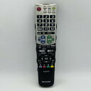 【中古】テレビ リモコン SHARP シャープ AQUOS アクオス GB031WJSA
