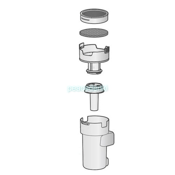 【アイリスオーヤマ】IRIS OHYAMA　掃除機　ダストカップ一式(白)　AZ-SCD-123P-W用　694121