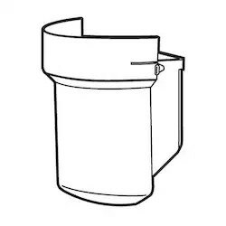 【新品・純正品】 アイリスオーヤマ ダストカップ 布団クリーナーハイパワーFCA-B2H用 650359