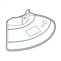 【新品・純正品】 アイリスオーヤマ 安全カバー 充電式グラストリマー用 904609