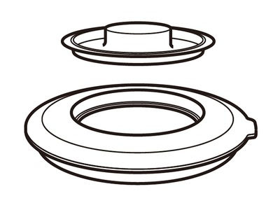 【純正品・新品】 パナソニック Panasonic ジューサー ミキサー ふたユニット（ふた・内ふた） AVE98-2..