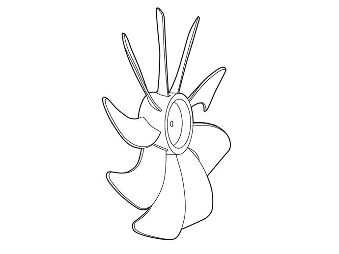 【純正品・新品】 パナソニック Panasonic 扇風機 羽根 FFE2340282