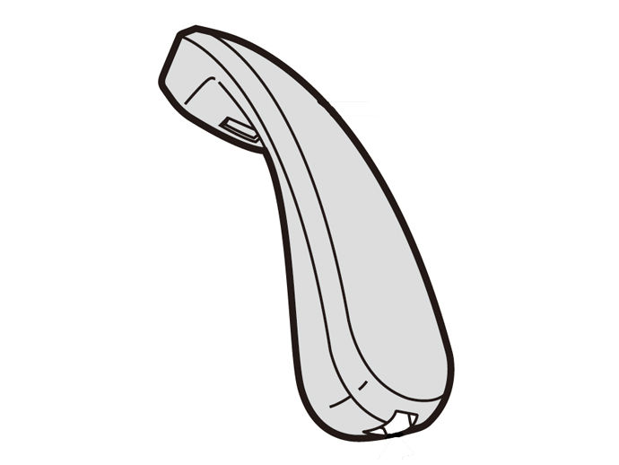 【純正品・新品】 パナソニック Panasonic 電話機 受話器(ホワイト) PQJXE0711Z