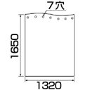 【純正品・新品】 【パナソニック】 Panasonic バスルーム バスカーテン 幅1320×高さ1650(7穴) GRXGN64125Z