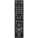 シャープ 液晶テレビ用 リモコン<ブラック系> 0106380507 GB214SB代替GB214SD(2)