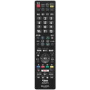 シャープ　液晶テレビ用　リモコン＜ブラック系＞ 0106380507 GB214SB代替GB214S ...