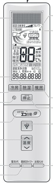 シャープ SHARP A823JB エアコン用リモコン (2056380805)