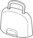 東芝 TOSHIBA TA-FV430 30008433 コードレスアイロン 上ケース 組み立て ★▼