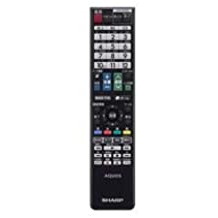 楽天ピース電器【中古】シャープ 液晶テレビ用リモコン RRMCGB097WJSA （ 0106380439 ） （ブラック）　【Y6】