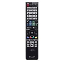 【中古】シャープ 液晶テレビ用リモコン RRMCGB097WJSA ( 0106380439 ) (ブラック)　【Y6】