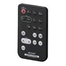 【中古】シャープ[SHARP]　シャープオーディオ用リモコン（118 638 0021） ブラック 1186380021