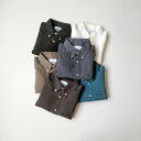 【 メール便 】Manual Alphabet マニュアル アルファベットLINEN CANVAS BUTTON DOWN SHIRTボタンダウンシャツ　シャツ　トップス　メンズ　レディース　ベーシック