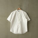 Manual Alphabet マニュアル アルファベットLOOSE FITBAND COLLAR S/S SHIRT 半袖シャツメンズ レディース