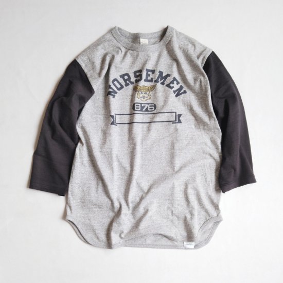 WAREHOUSE & CO.Lot 4800 7分袖ベースボールT NORSEMENウエアハウス Tシャツ7分袖 プリントメンズ レディース