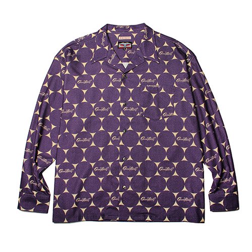 GOOD HELLERBIG DOTS PATTERN COTTON NELL L/S SHIRTシャツ メンズ GOOD HELLERBIG DOTS PATTERN COTTON NELL L/S SHIRTシャツ メンズ