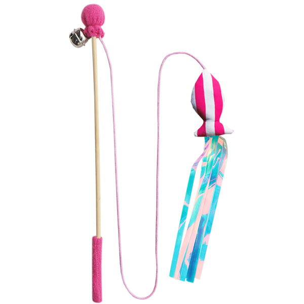 Rakuten - 【レインボー】猫のおもちゃジャンプであそぼう！おさかなひらひら【_cattoy】